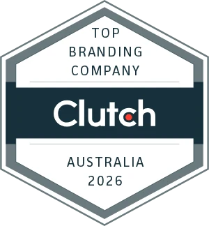 Clutch Top Branding Company, Australia 2026 award badge
