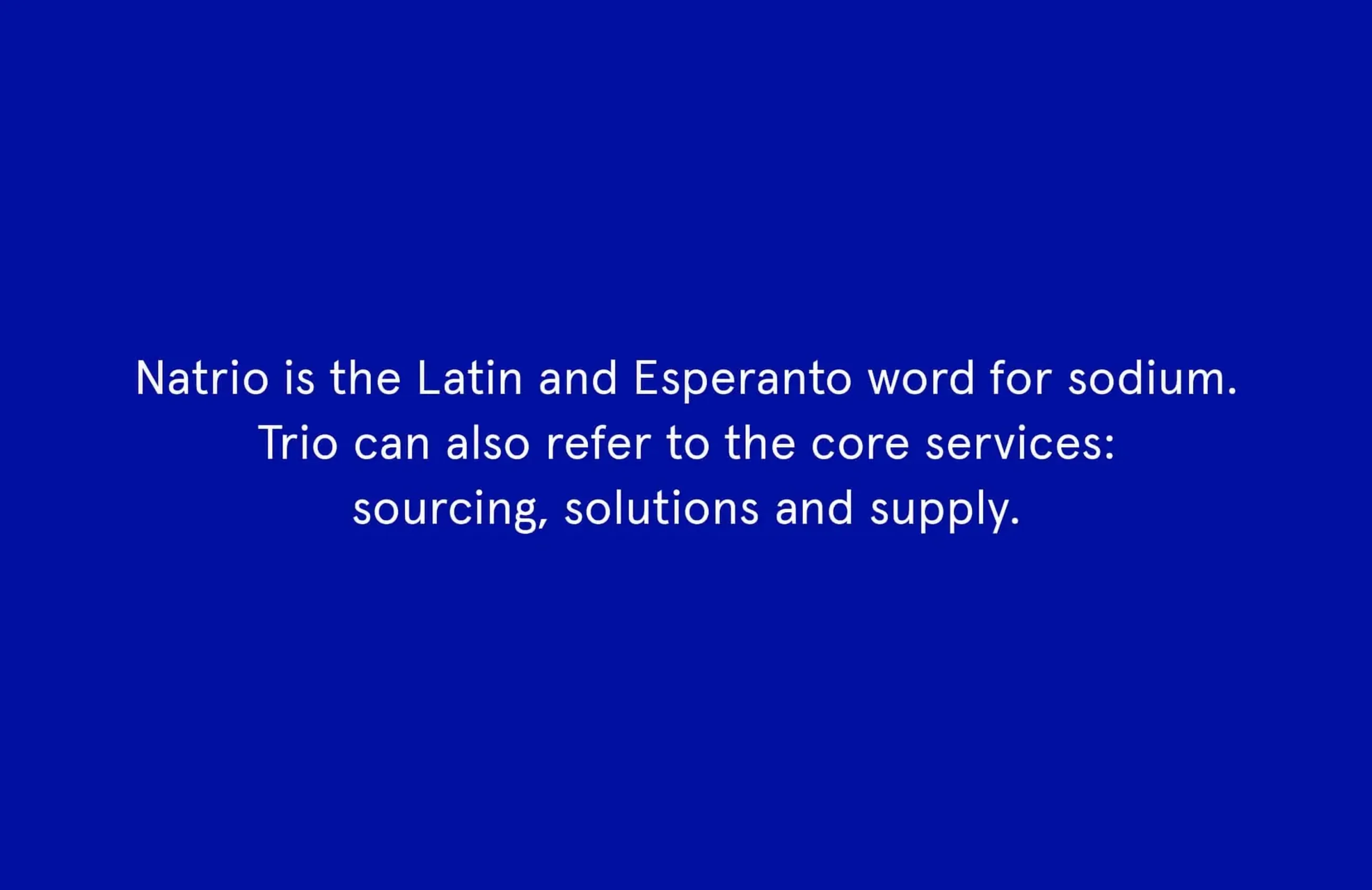 Natrio, work sample