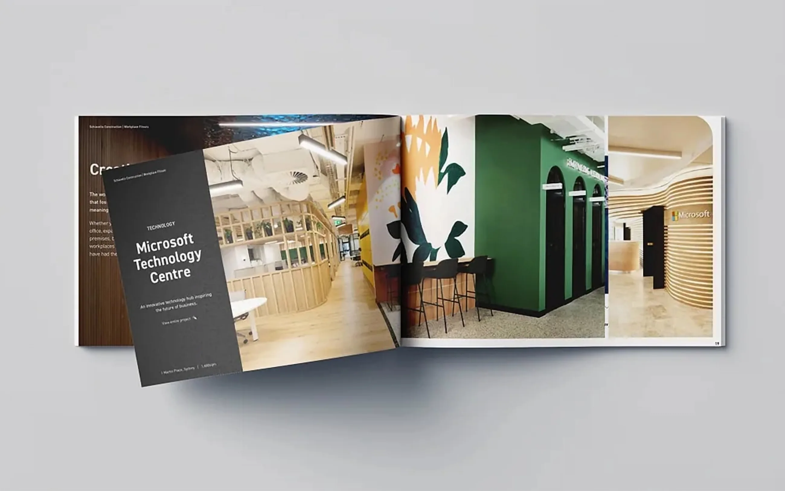 Schiavello Construction capability brochure spread