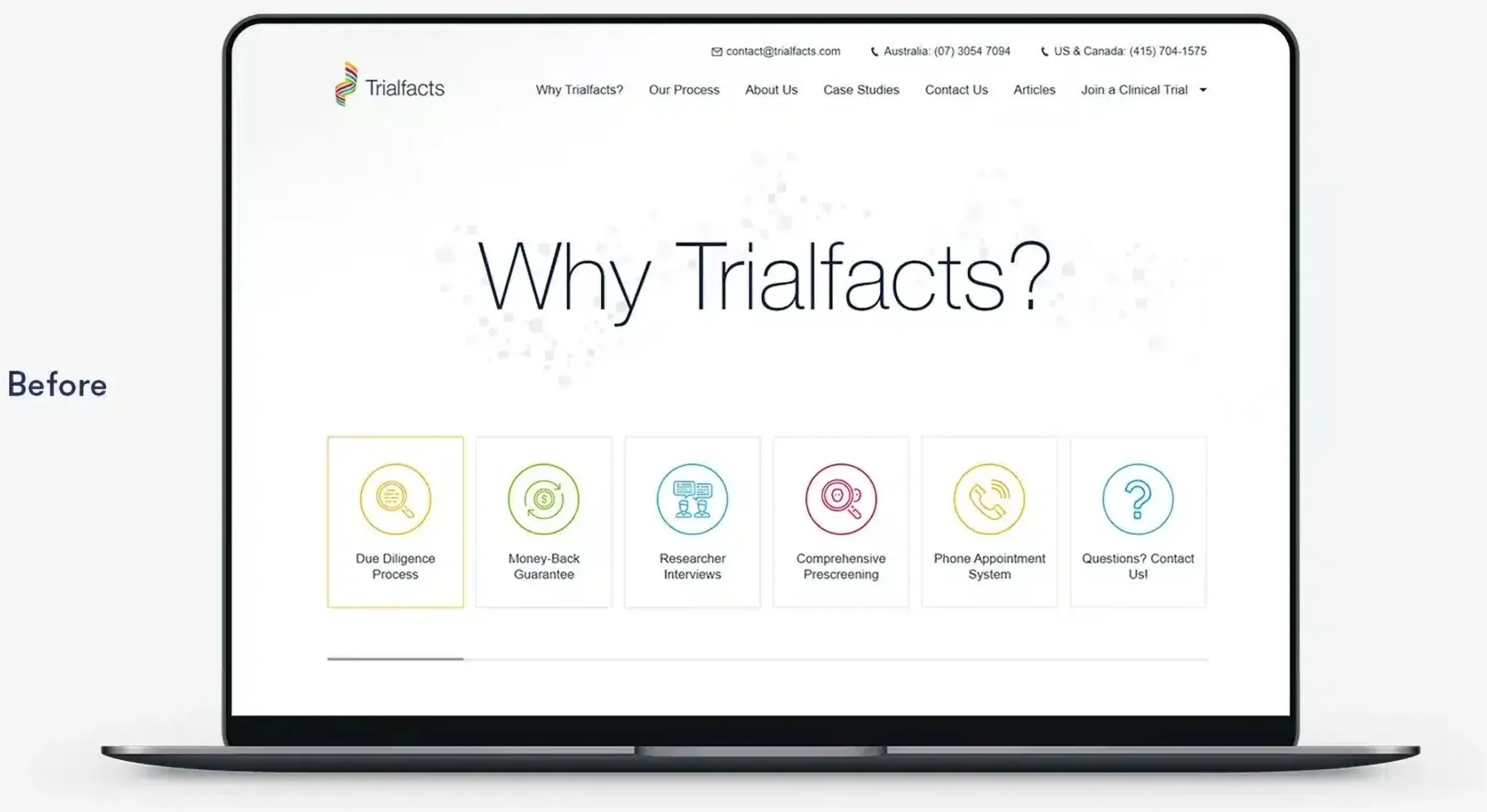 Trialfacts, work sample