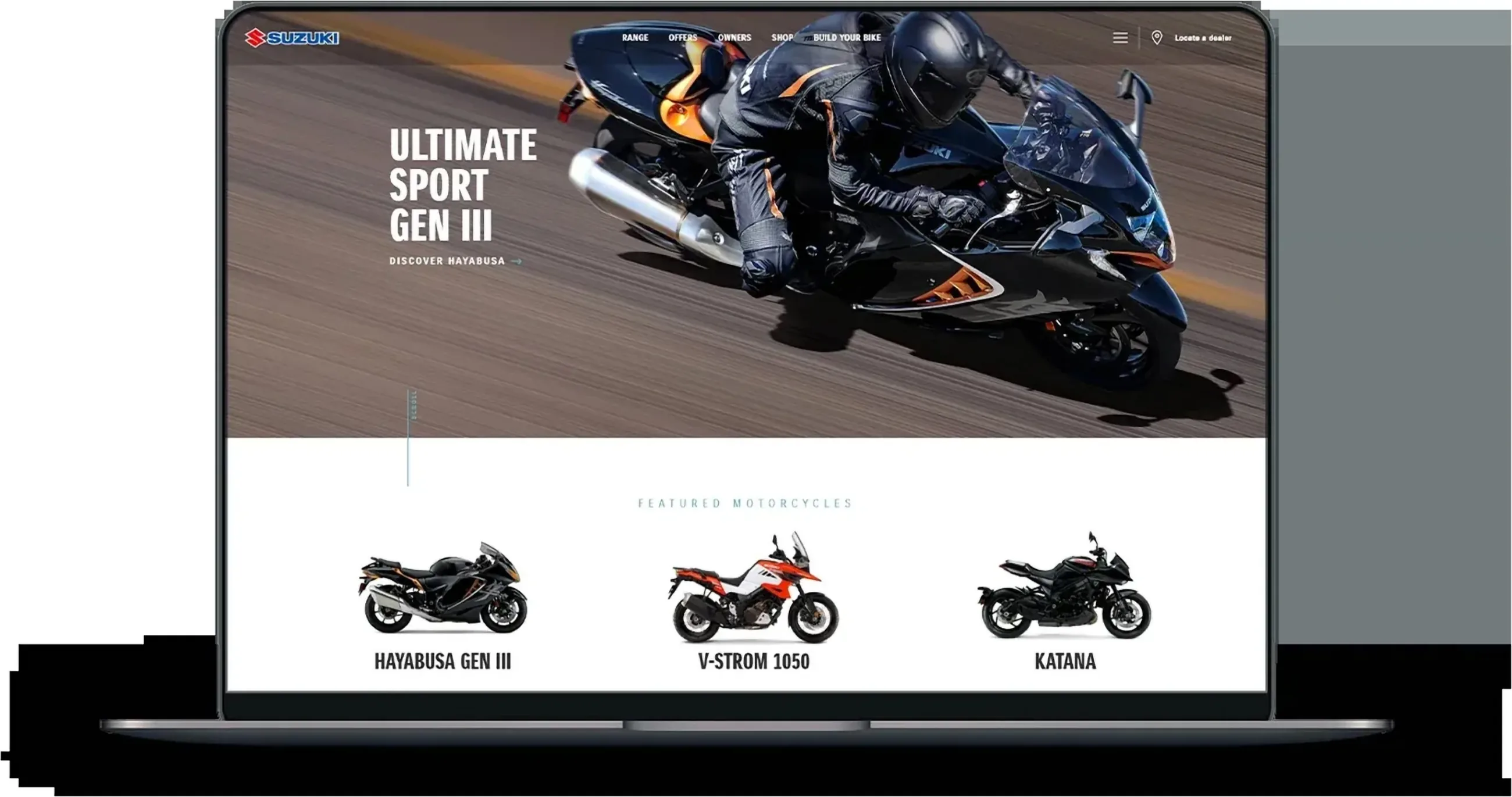 Suzuki Motorcycles, work sample