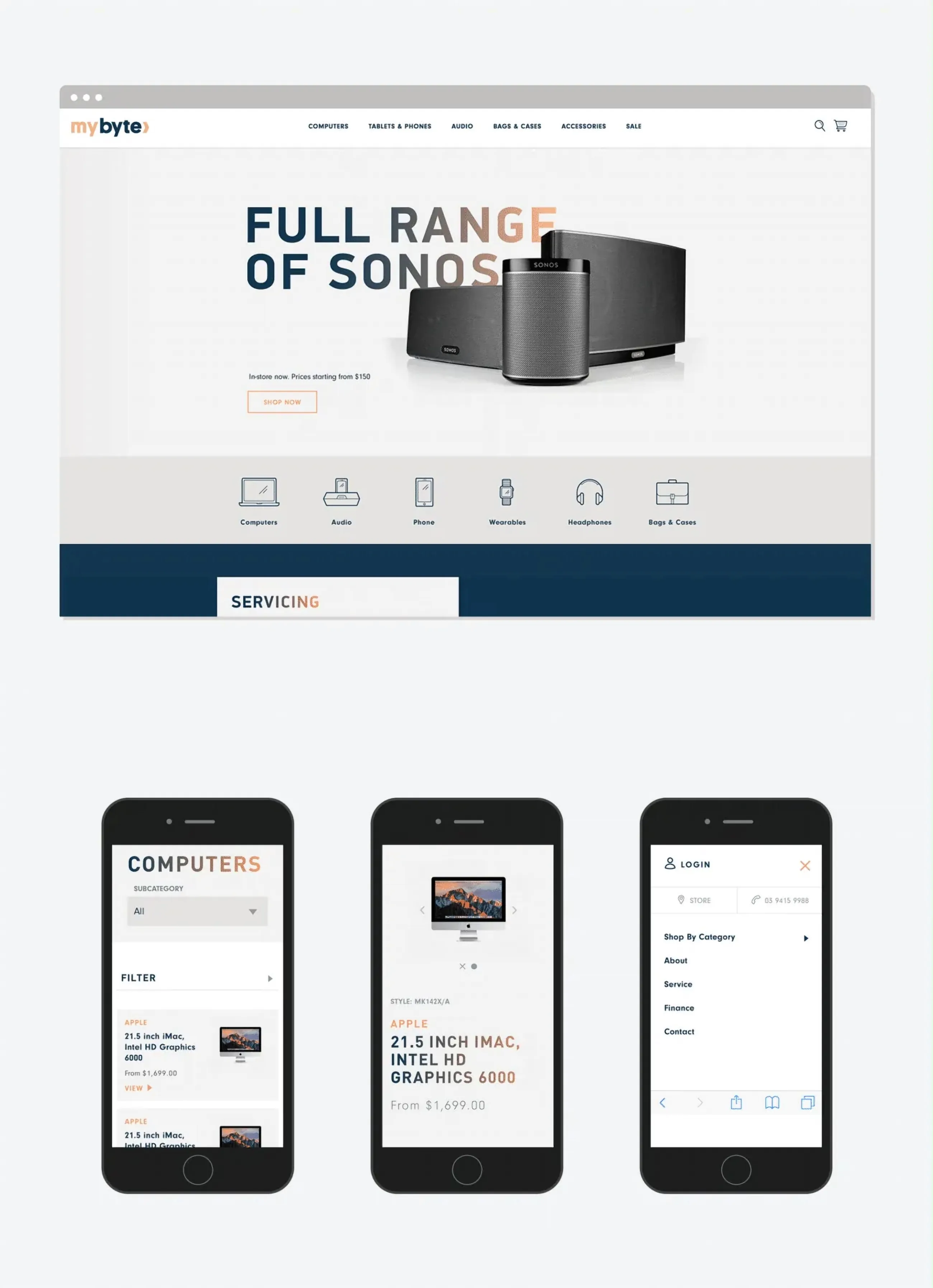 Mybyte, work sample