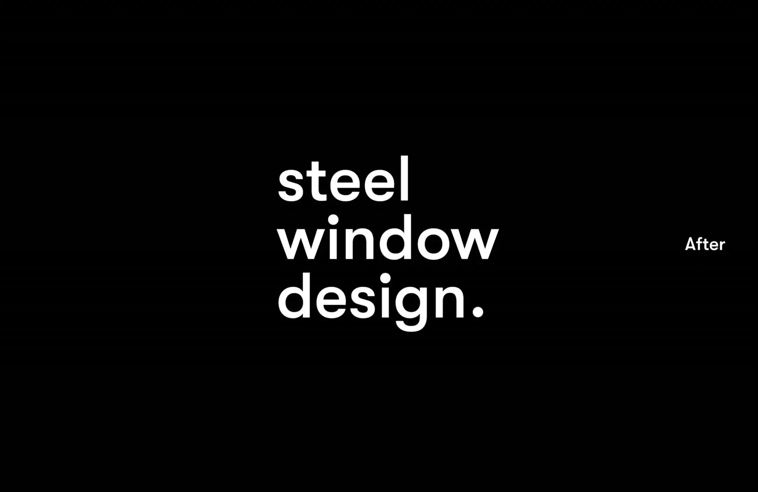 Window design, work sample
