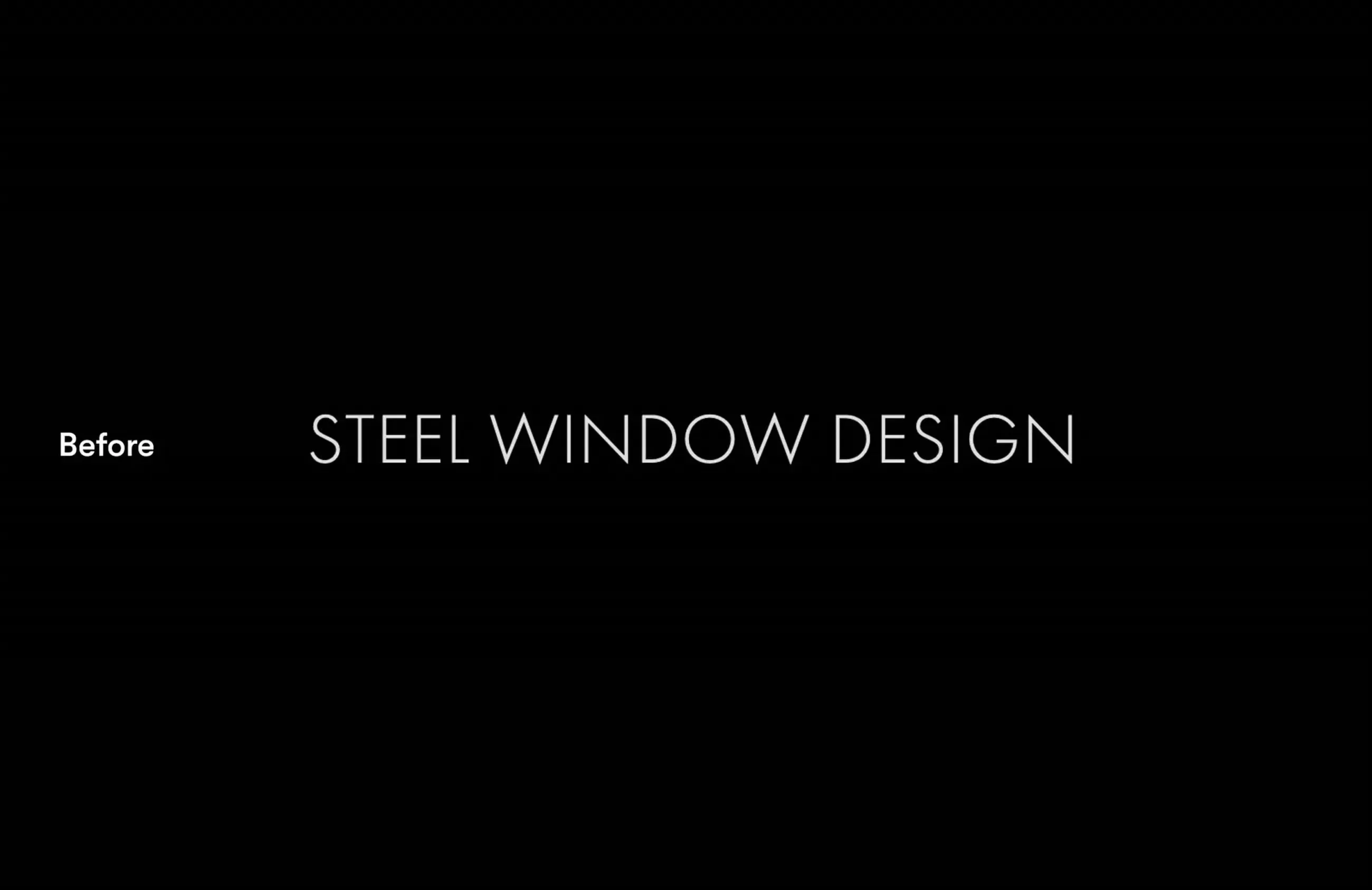 Window design, work sample